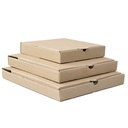 Caja de pizza grande 38x38 cm cartón microcorrugado embalaje 50 uds.