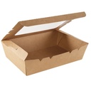 Caja kraft con ventana 1200 ml embalaje 200 uds.
