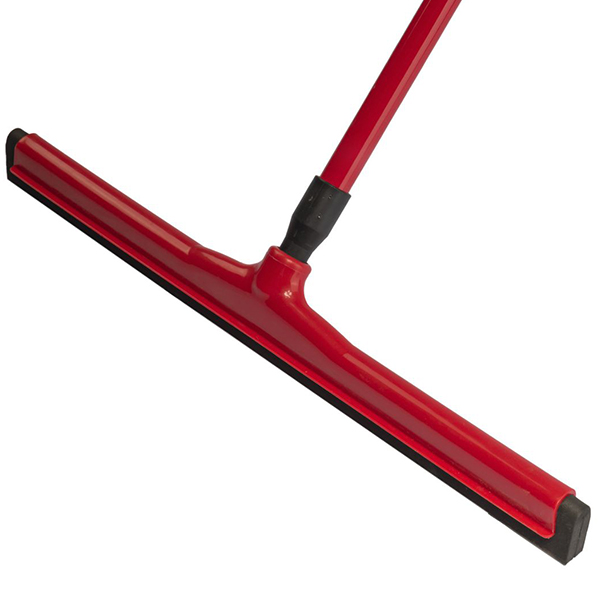 Seca piso plástico barre agua 55 cm completo rojo