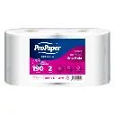 [PAPTOAJUM015] Toalla de papel una hoja ProPaper pack 2x190 m.webp