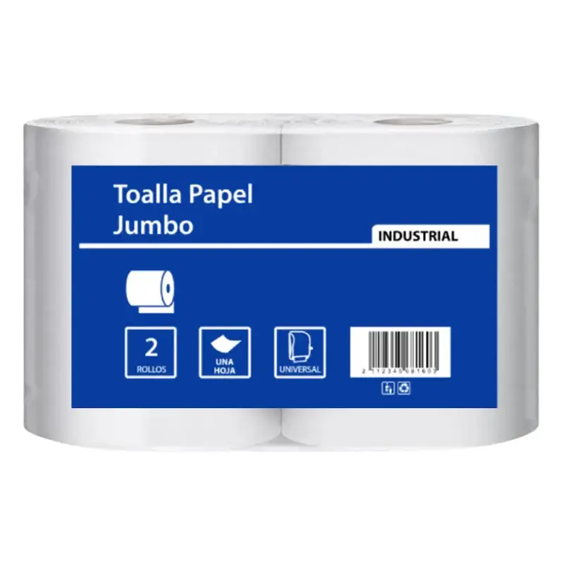 Toalla de papel una hoja jumbo XXL pack 2x190 m