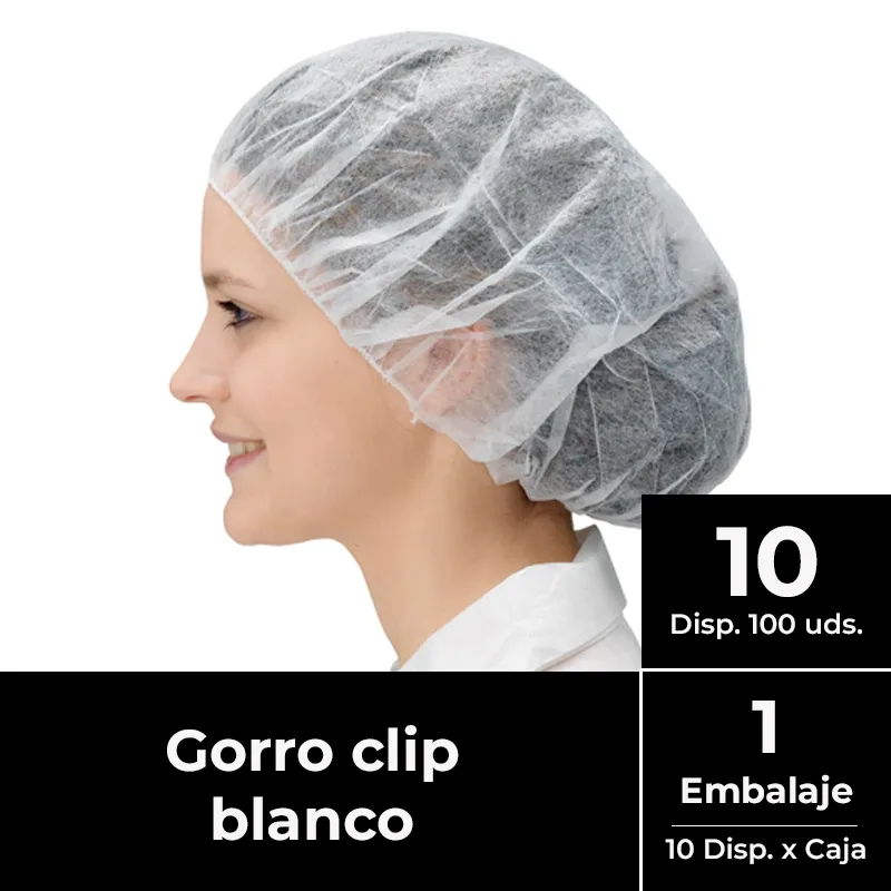 Gorro clip EMBALAJE 1000 uds. CLEANCARRIER