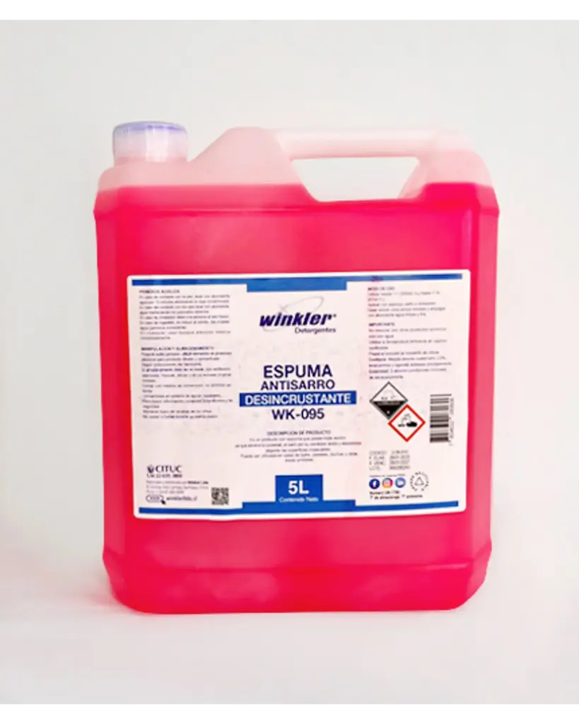 Espuma antisarro desincrustante 5 litros WINKLER WK-095 