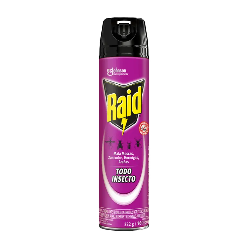 [AEROSOL060] Insecticida aerosol 360 cc todo insecto RAID