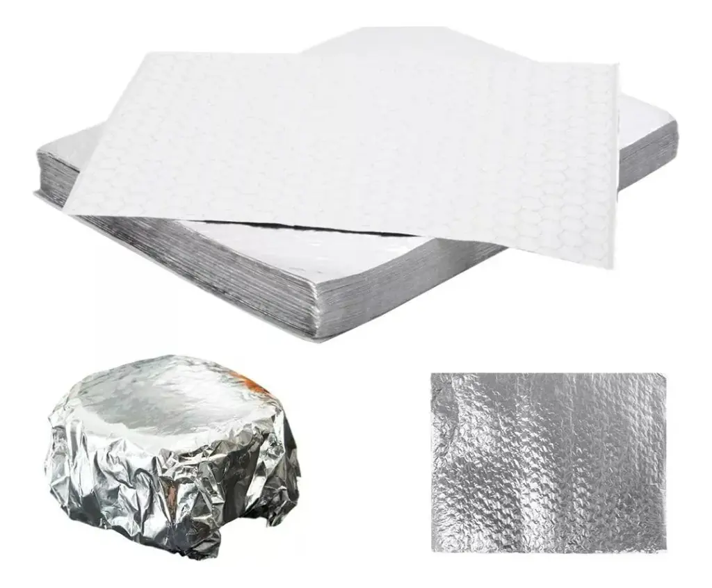 [ENVPAPANT035] Resma de papel antigrasa aluminio 39x30.5 cm 500 uds. 