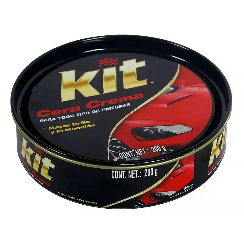 [KITCERACRE006] Cera para auto crema 200 gr KIT