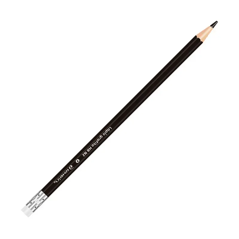 [LAPIGRAF005] Lápiz grafito N2 HB con goma hexagonal mina extra resistente RHEIN