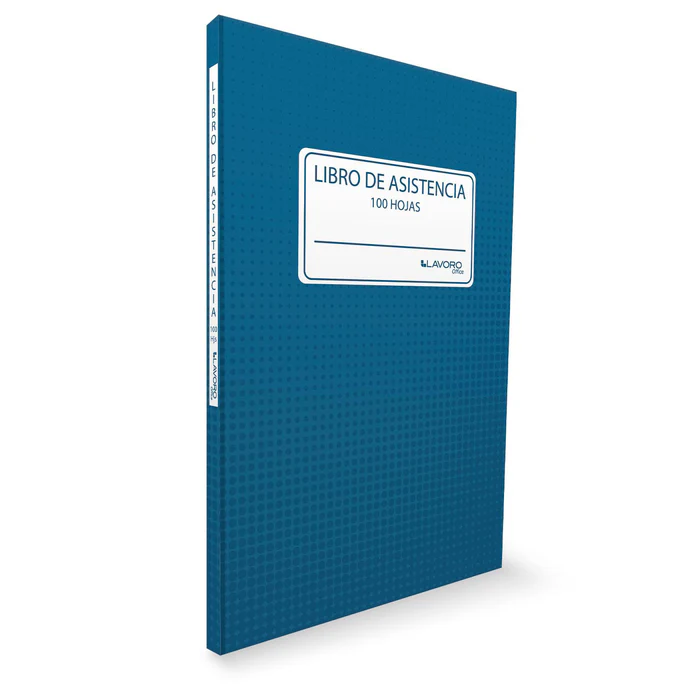 Libro de registro asistencia 100 hojas LAVORO