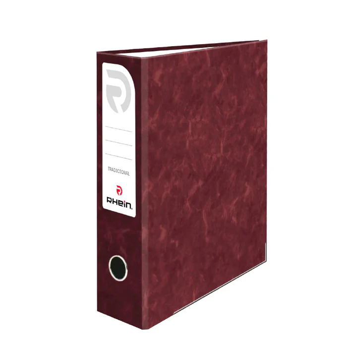 [ARCHIVA005] Archivador tamaño carta lomo ancho burdeo RHEIN