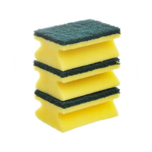 Esponja acanalada amarilla verde pack 5 uds.
