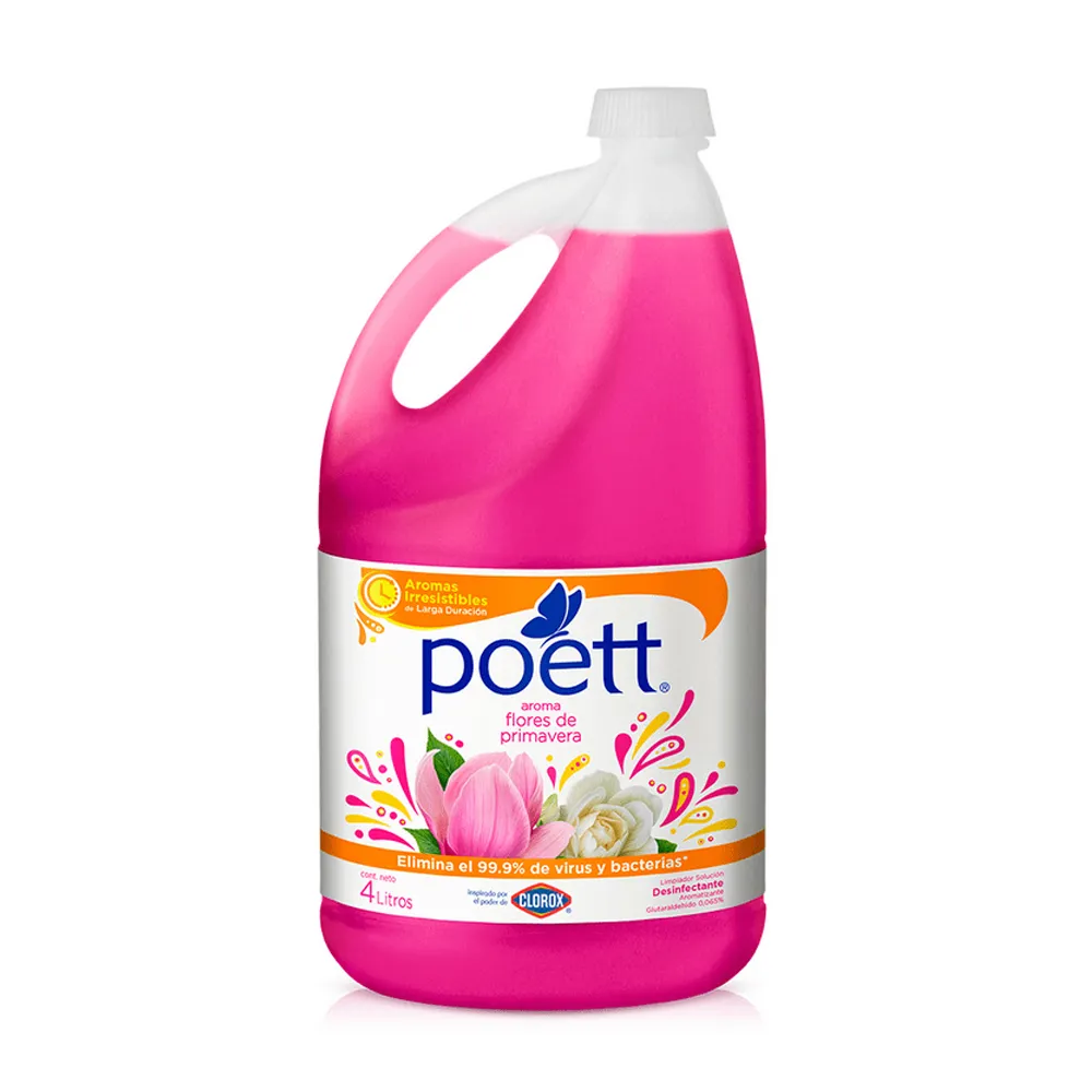 Limpiador de pisos desinfectante POETT 4 litros