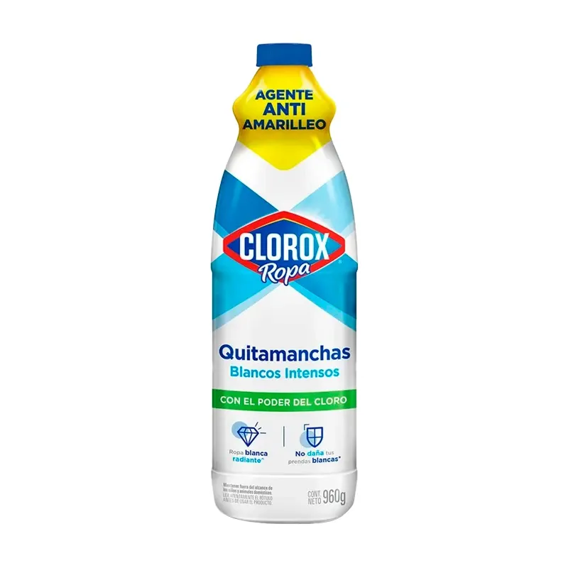 [CLOROXROP005] Quitamanchas ropa blanca líquido 960 g CLOROX