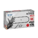 Guante de nitrilo negro sin polvo pack 100 uds. TOPSAFE