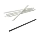 Bombilla de papel envuelta negra pack 500 uds.