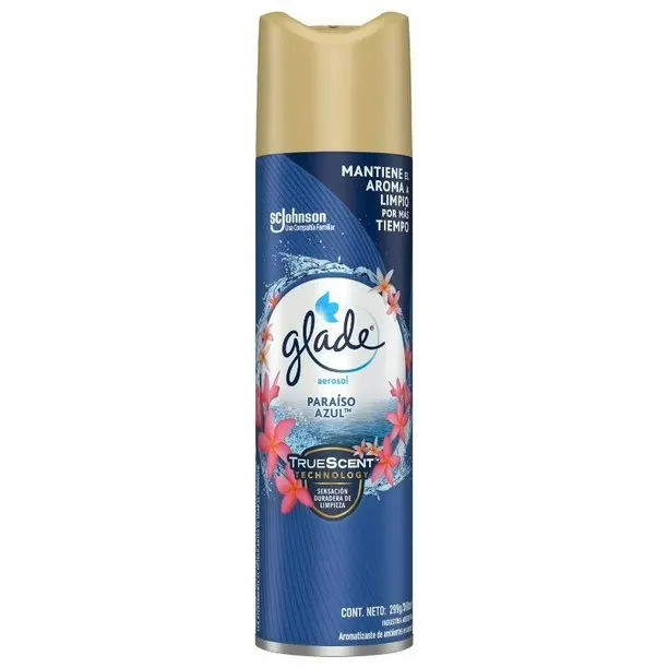 [AEROSOL070] Desodorante ambiental en aerosol paraíso azul 360 cc GLADE (unidad / caja 6 uds.)
