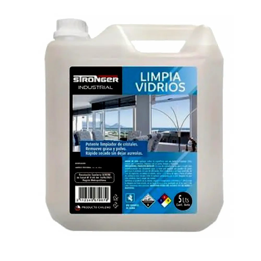 [LIQLIMVIDR010] Limpiavidrios industrial 5 litros STRONGER