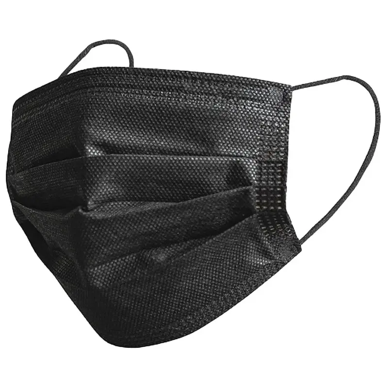 [MASMED015] Mascarilla 3 pliegues EMBALAJE 20X50 uds. (Negro)