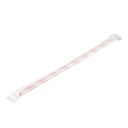 Bombilla de papel envasada bicolor rojo pack 200 uds.