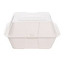 Porta sándwich compostable M 17x17 cm 550 ml embalaje 200 uds. DPS