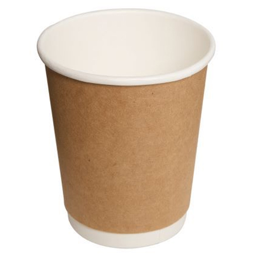 Vaso kraft doble capa 8 oz (pack 25 uds. / caja 500 uds.)