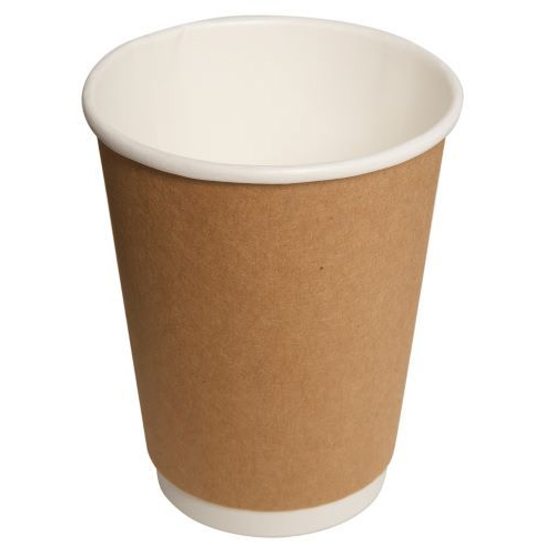 [POLVASDOB025] Vaso kraft doble capa 12 oz (pack 25 uds. / caja 500 uds.)