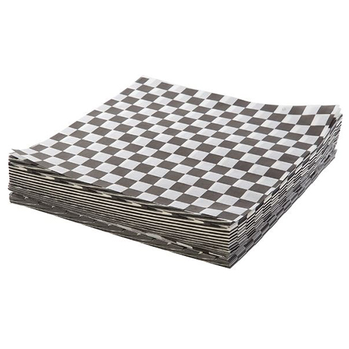 [ENVPAPANT005] Resma de papel antigrasa cuadriculado blanco y negro 30x30 cm 1000 uds.