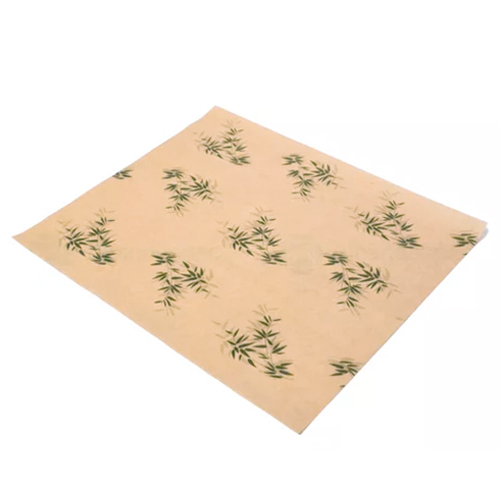 [ENVPAPANT025] Resma de papel antigrasa kraft bambú 28x34 cm 500 uds.