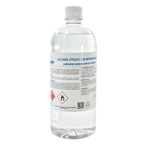 Alcohol etilico desnaturalizado al 70% 1 litro WINKLER