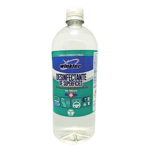 Amonio cuaternario desinfectante de superficies 1 litro WINKLER WK-705 LPU