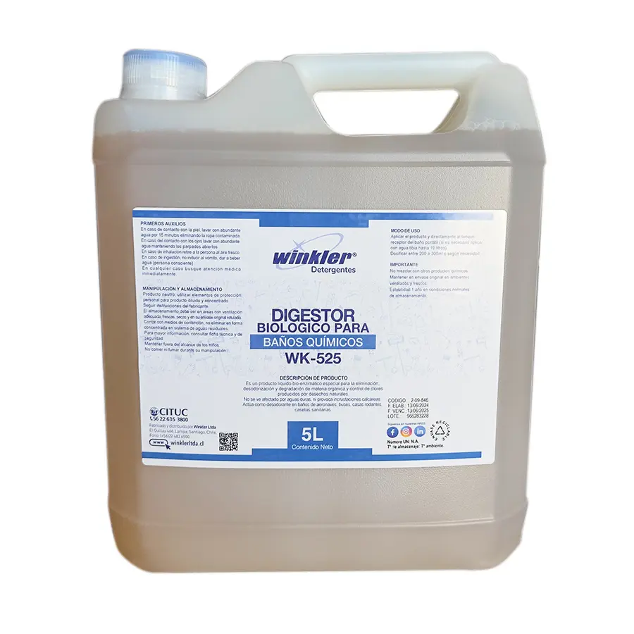 [LIQBIODBAÑ005] Biodigestor baños químicos 5 litros WK-525 WINKLER