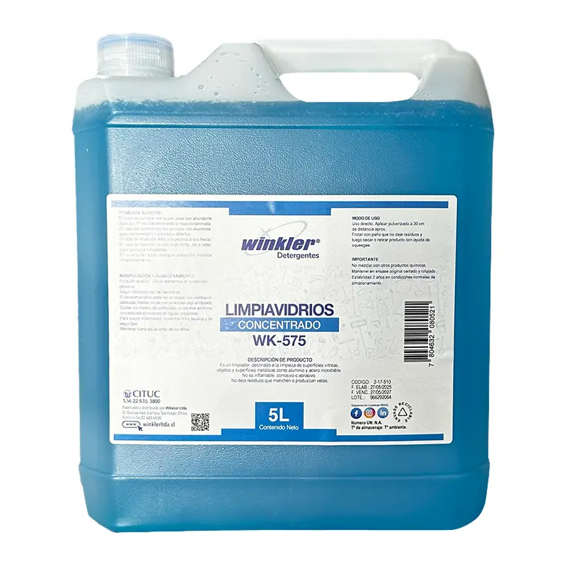 Limpiavidrios concentrado 5 litros WINKLER WK-575