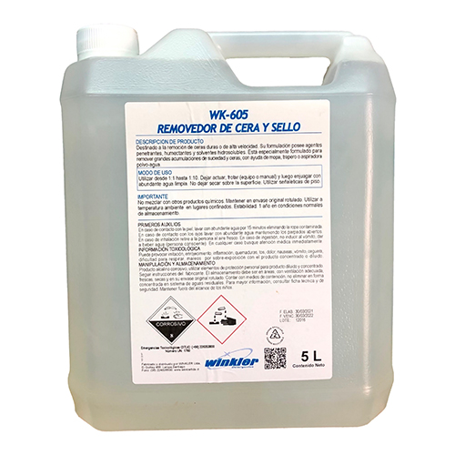 [LIQREMOVSEL010] Removedor de cera y sello 5 litros WK-605 WINKLER