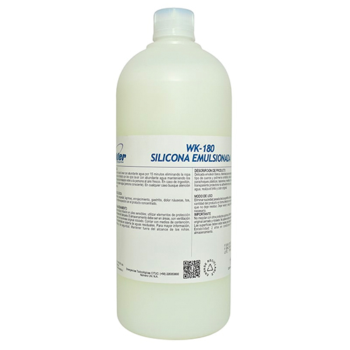 [LIQSILOCON005] Silicona emulsionada 1 litro WK-180 WINKLER (botella / caja 20 botellas)