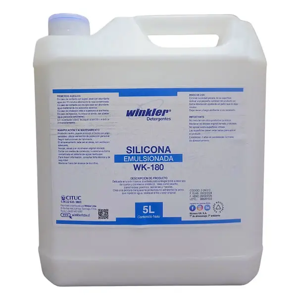 [LIQSILOCON010] Silicona emulsionada 5 litros WK-180 WINKLER