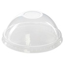 Tapa cúpula plástico PET 12 oz con perforación embalaje 1000 uds. TUGOU