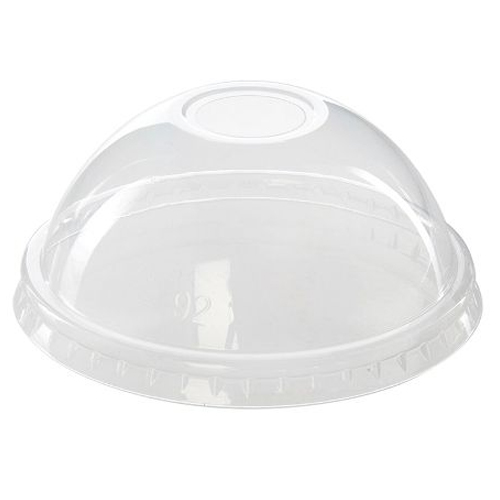 Tapa cúpula plástico PET 16 oz con perforación embalaje 1000 uds. DPS