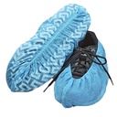 Cubrecalzado antideslizante de tela TNT color celeste pack 100 uds.