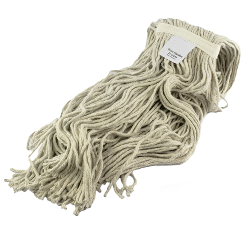 Mopa húmeda de algodón 24 oz color blanco 
