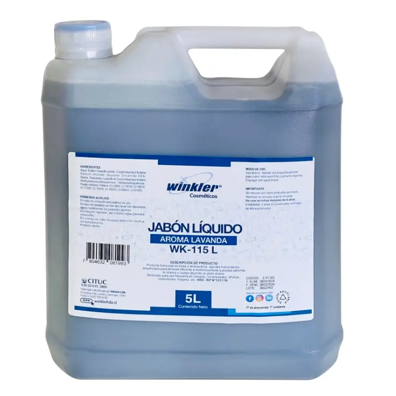 Jabón líquido para manos 5 litros WINKLER WK-115