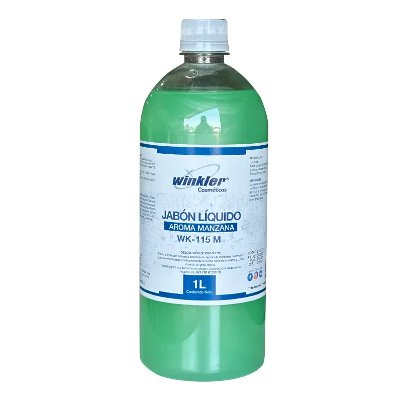 [LIQJABJAB012] Jabón líquido para manos 1 litro WK-115 WINKLER (Manzana verde)