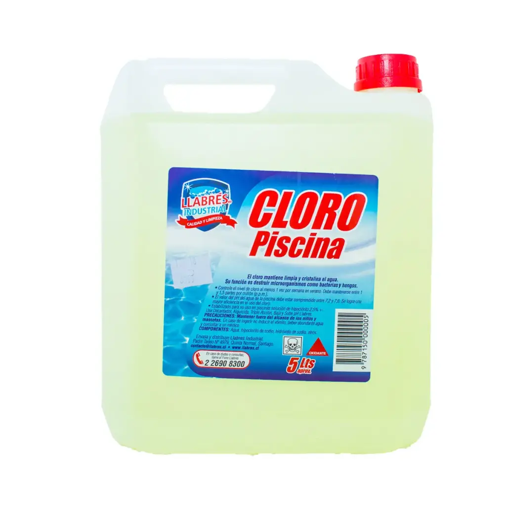[LLABRCLO7] Cloro piscina 5 litros LLABRÉS
