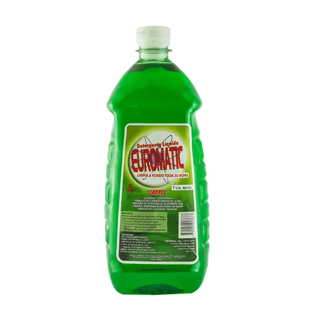 Detergente líquido ropa EUROMATIC 1 litro 