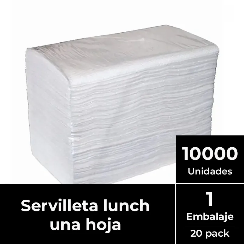 Servilleta lunch 14x14 cm EMBALAJE 10000 uds.