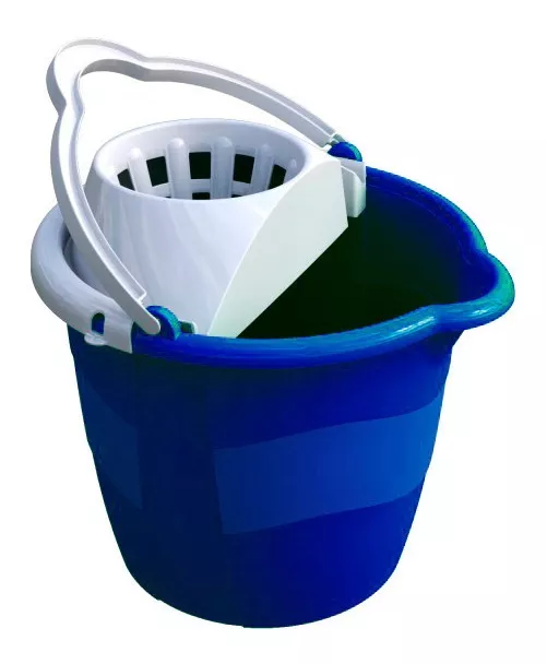 Balde con estrujador de 13 litros