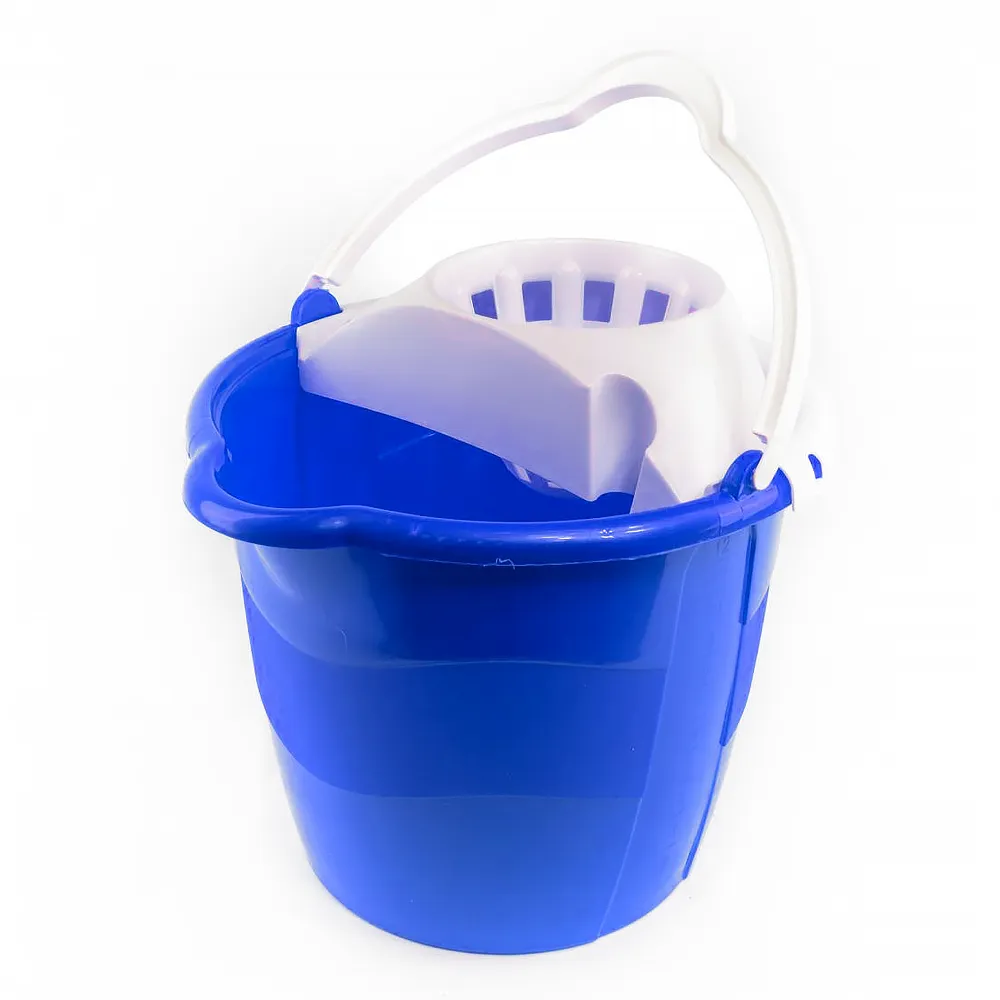 [ARTASEVAR273] Balde con estrujador de 13 litros (Azul)