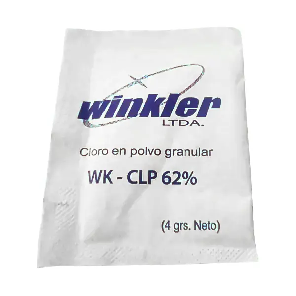 Cloro al 62% en polvo granular (pote 250 uds. / caja 6 potes) WK-CLP62 WINKLER