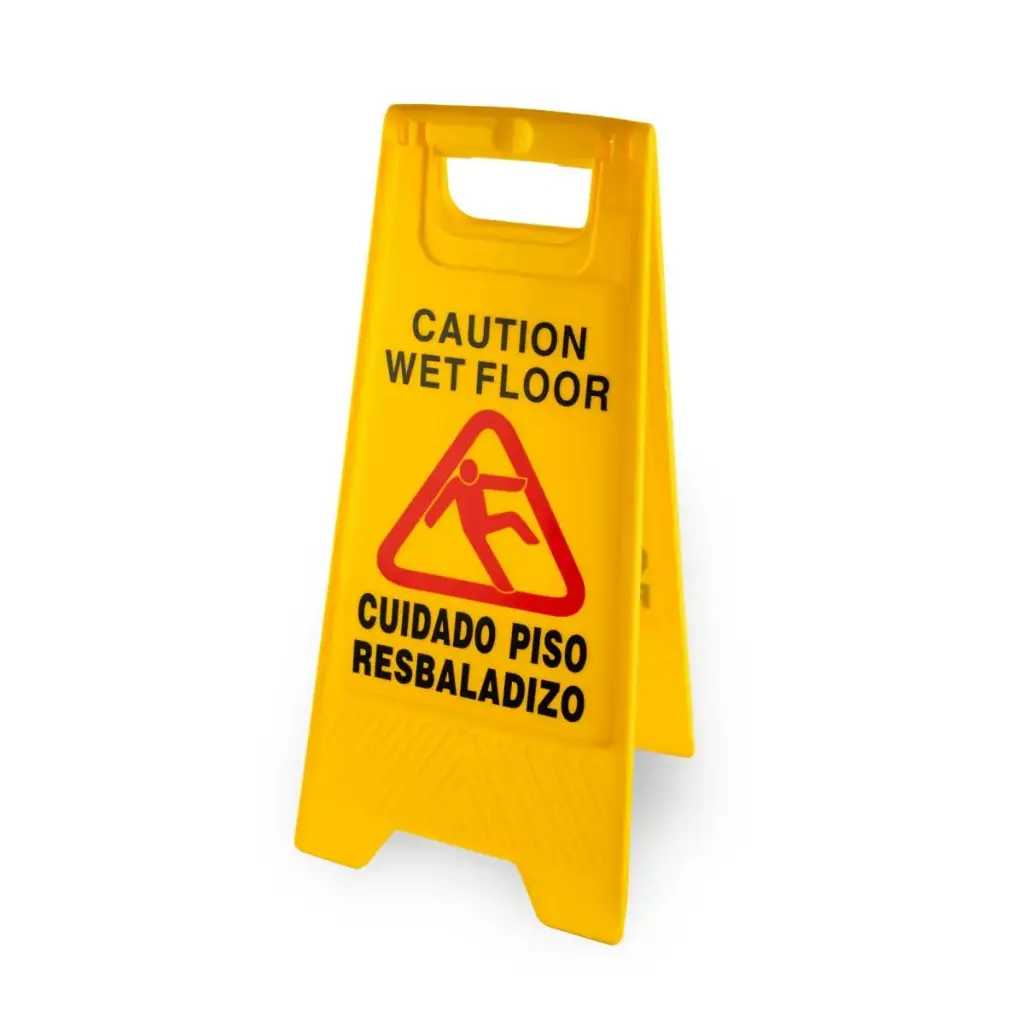 Señaletica piso mojado  