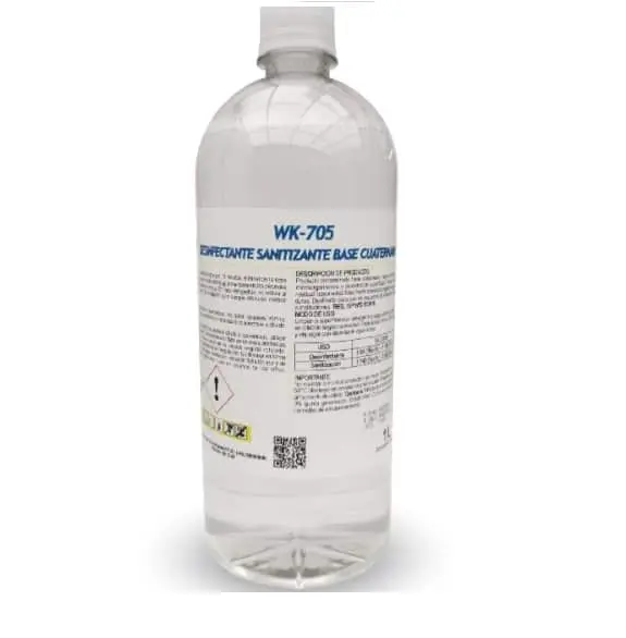 Desinfectante sanitizante de superficies 1 litro WINKLER WK-705 base cuaternaria