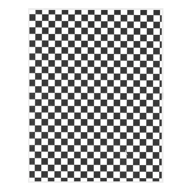 Resma de papel antigrasa cuadriculado blanco y negro 28x34 cm 500 uds. 