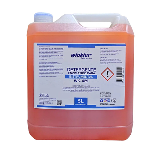 Detergente líquido enzimático para instrumental WK-429 WINKLER 5 litros EMBALAJE x 4 uds.